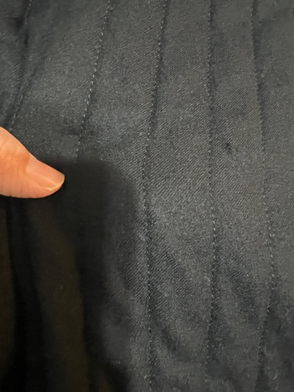 ESKANDAR Neiman Marcus Black Quilted Wool Silk Cashmere Flannel Jacket Coat 0 - Picture 14 of 16